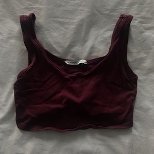Bluenotes Burgundy Crop Top